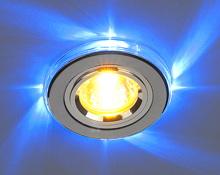 фото Точечный светильник светодиодный 2060/2 SL/LED/BL (хром / синий) 