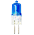 фото Feron HB2 JC 12V 20W G4 лампа галогенная супер белая (синяя) 