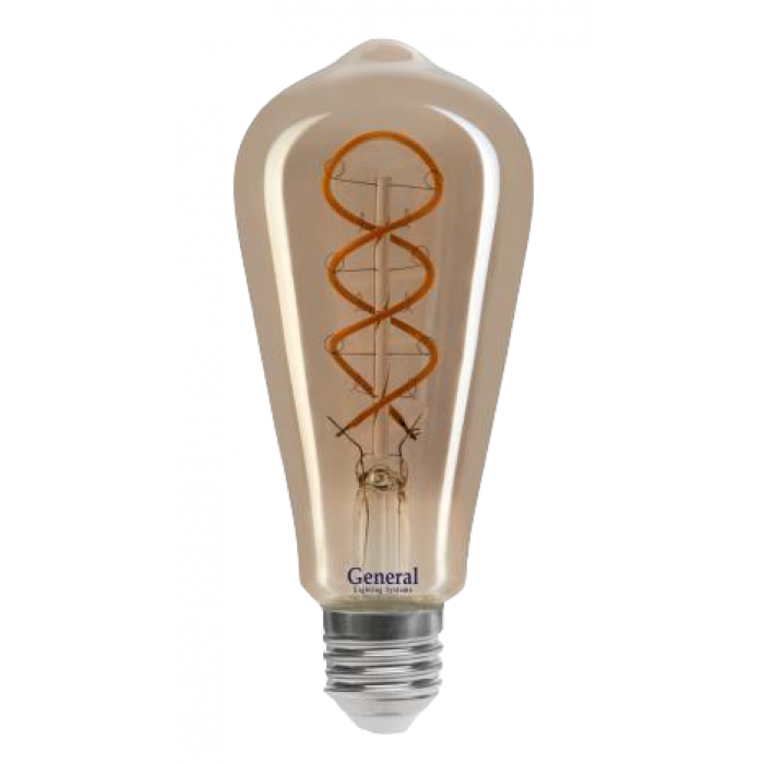 фото Светодиодная лампа Filament дымчато-серый ST64 6 Вт 1800K 