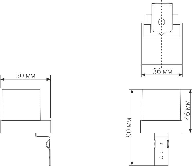 фото Датчик освещенности SNS-L-06 1200W IP44 Белый 