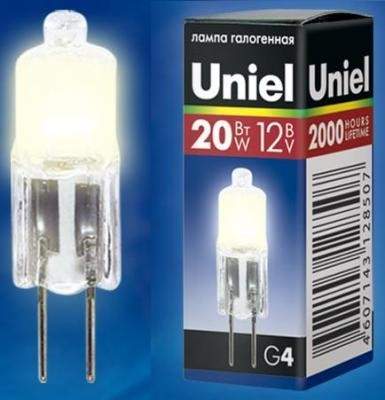 фото Лампа галогенная G4 12V 20W Uniel 