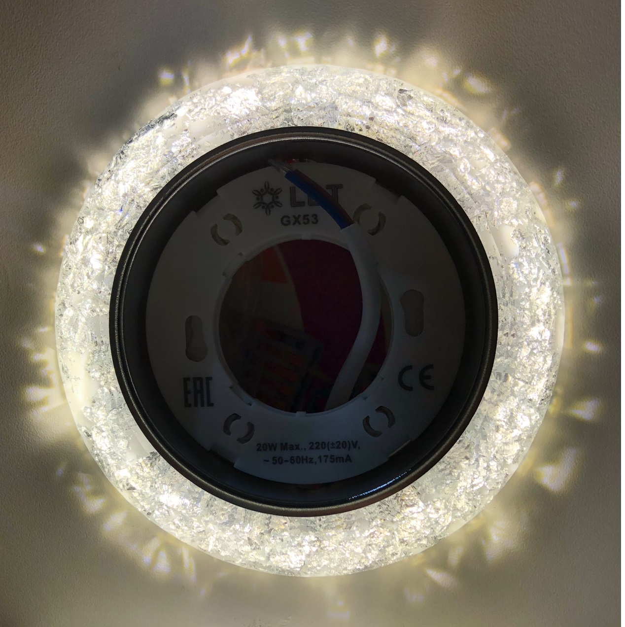 фото Точечный светильник GX53+LED KG5352L-1 (Прозрачный) 